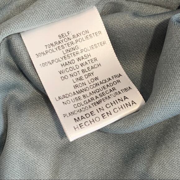 Listicle steel blue boho bell sleeve open lace - Picture 15 of 15